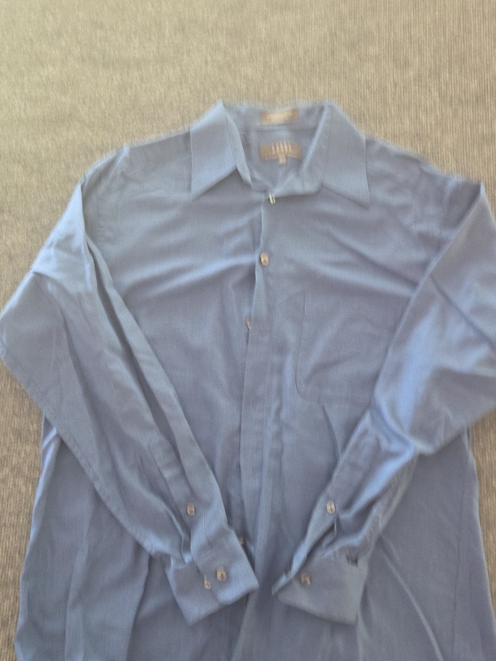 Men’s Blue Long-Sleeve Dress Shirt